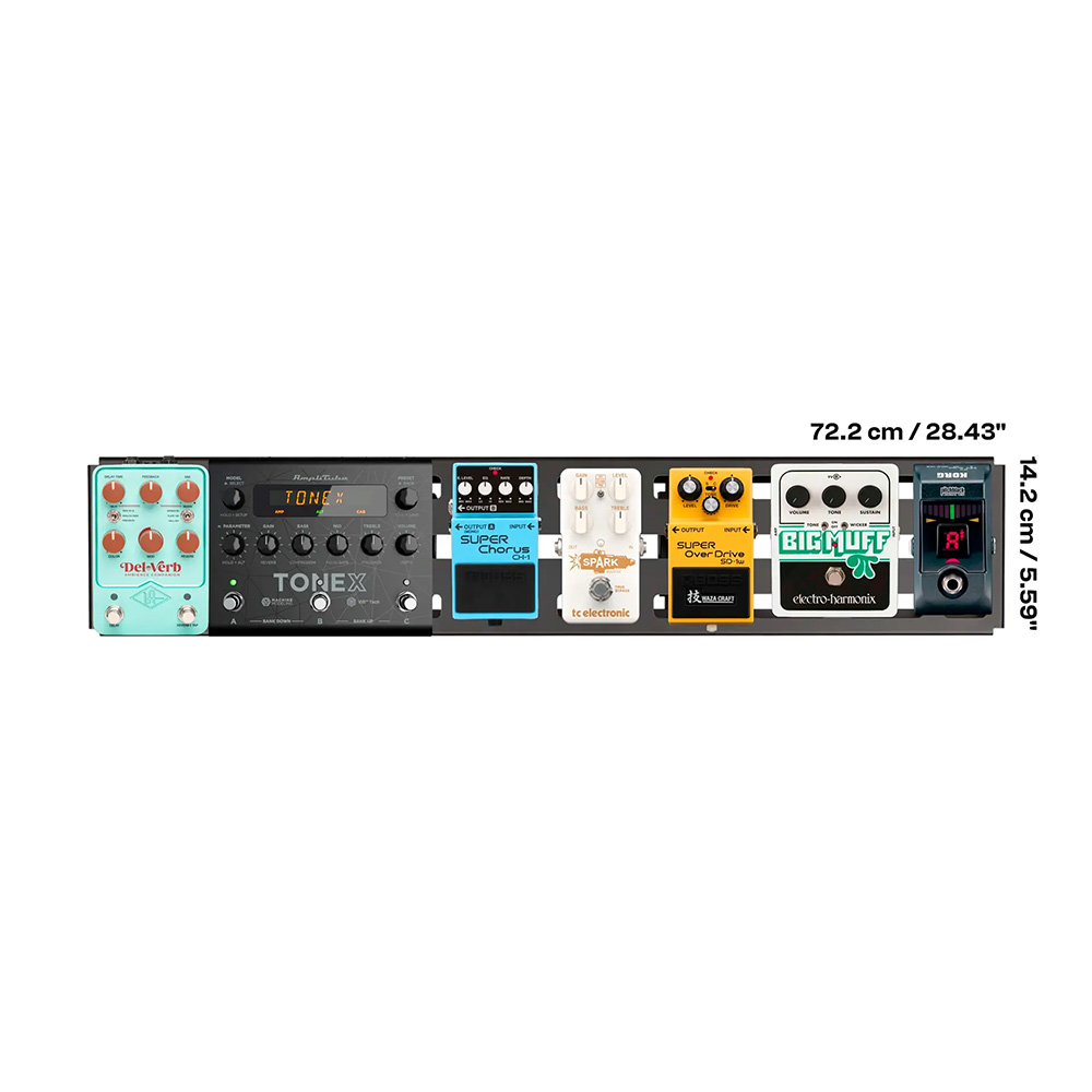 RockBoard RBO B 2.3 DUO 2.3 Pedalboard with Gig Bag ギグバッグ付きペダルボード 72cm×14cm イメージ