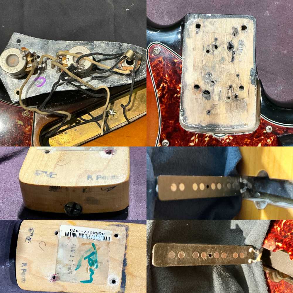 【中古】 Fender フェンダー American Vintage 62 Jazz Bass 3CS 2Knobs 2006年製 ジャズベース エレキベース 内部