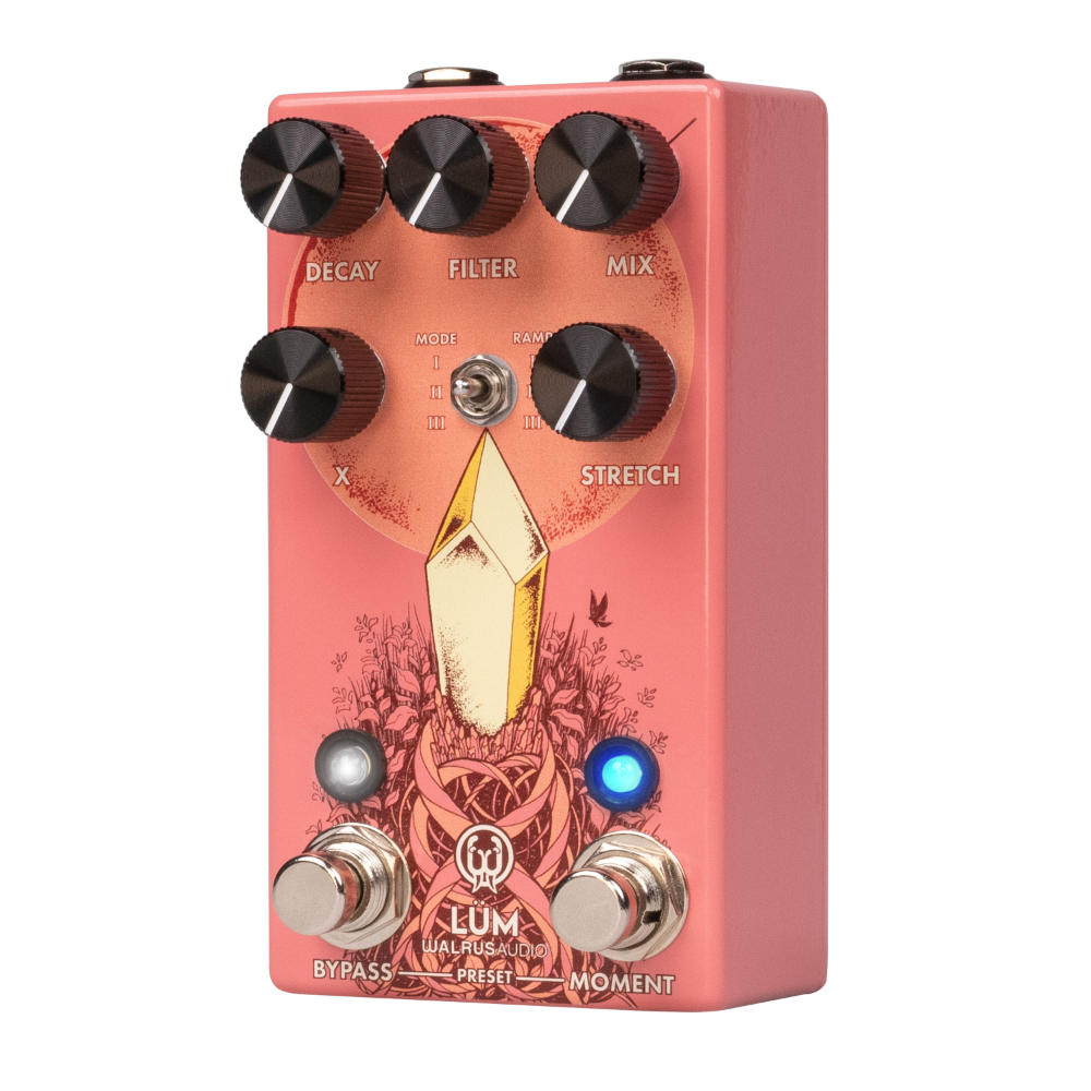 WALRUS AUDIO ウォルラスオーディオ WAL-LUM #GU Lum Texture Engine リバーブ ギターエフェクター 右斜めアングル画像