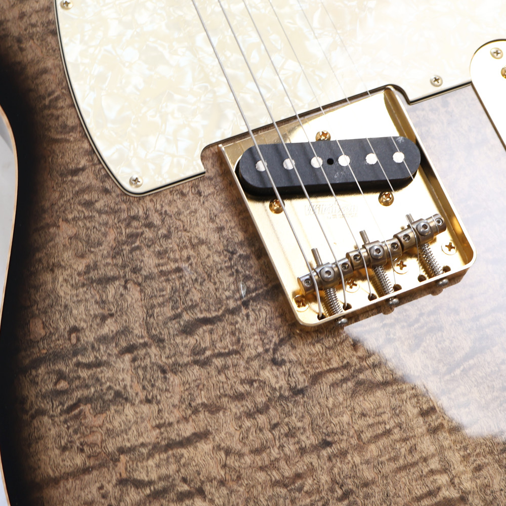 【中古】 エレキギター Suhr Classic T Deluxe Flame Maple Top Trans Charcoal Burst 2019年製 サー クラシックT (TLスタイル) Roasted BirdsEye Mapleネック 傷