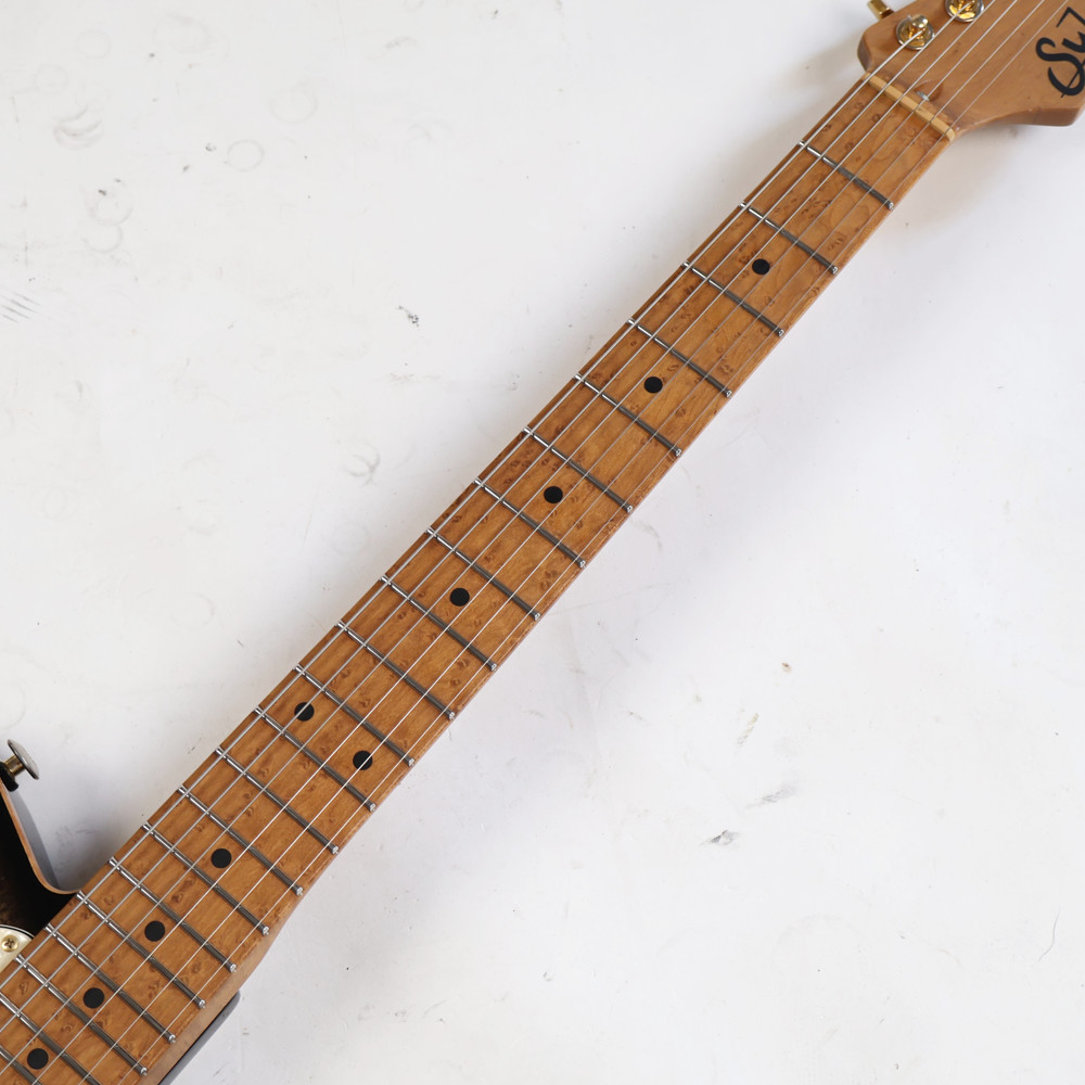 【中古】 エレキギター Suhr Classic T Deluxe Flame Maple Top Trans Charcoal Burst 2019年製 サー クラシックT (TLスタイル) Roasted BirdsEye Mapleネック 指板