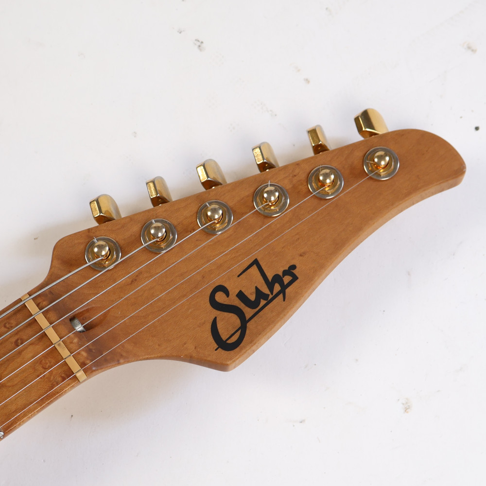【中古】 エレキギター Suhr Classic T Deluxe Flame Maple Top Trans Charcoal Burst 2019年製 サー クラシックT (TLスタイル) Roasted BirdsEye Mapleネック ヘッド