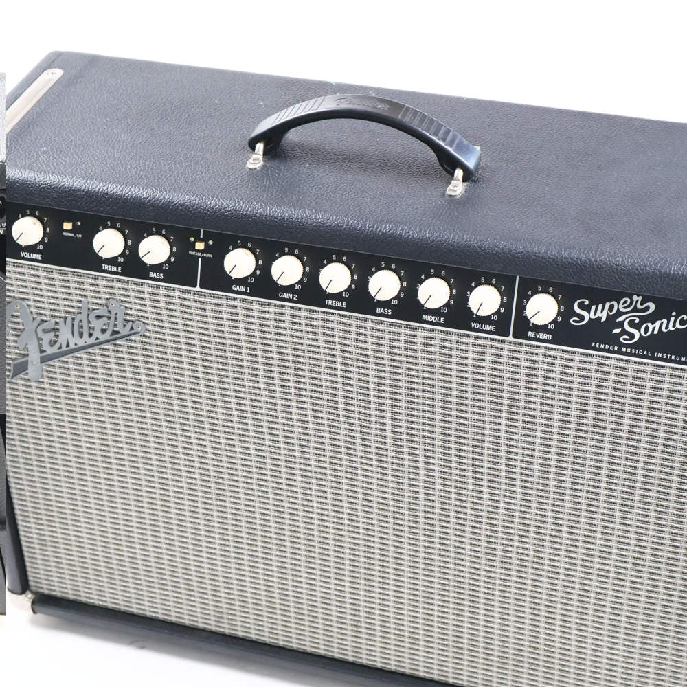 【中古】 ギターアンプ FENDER Super-Sonic 22 Combo Black 100V JPN コントロール