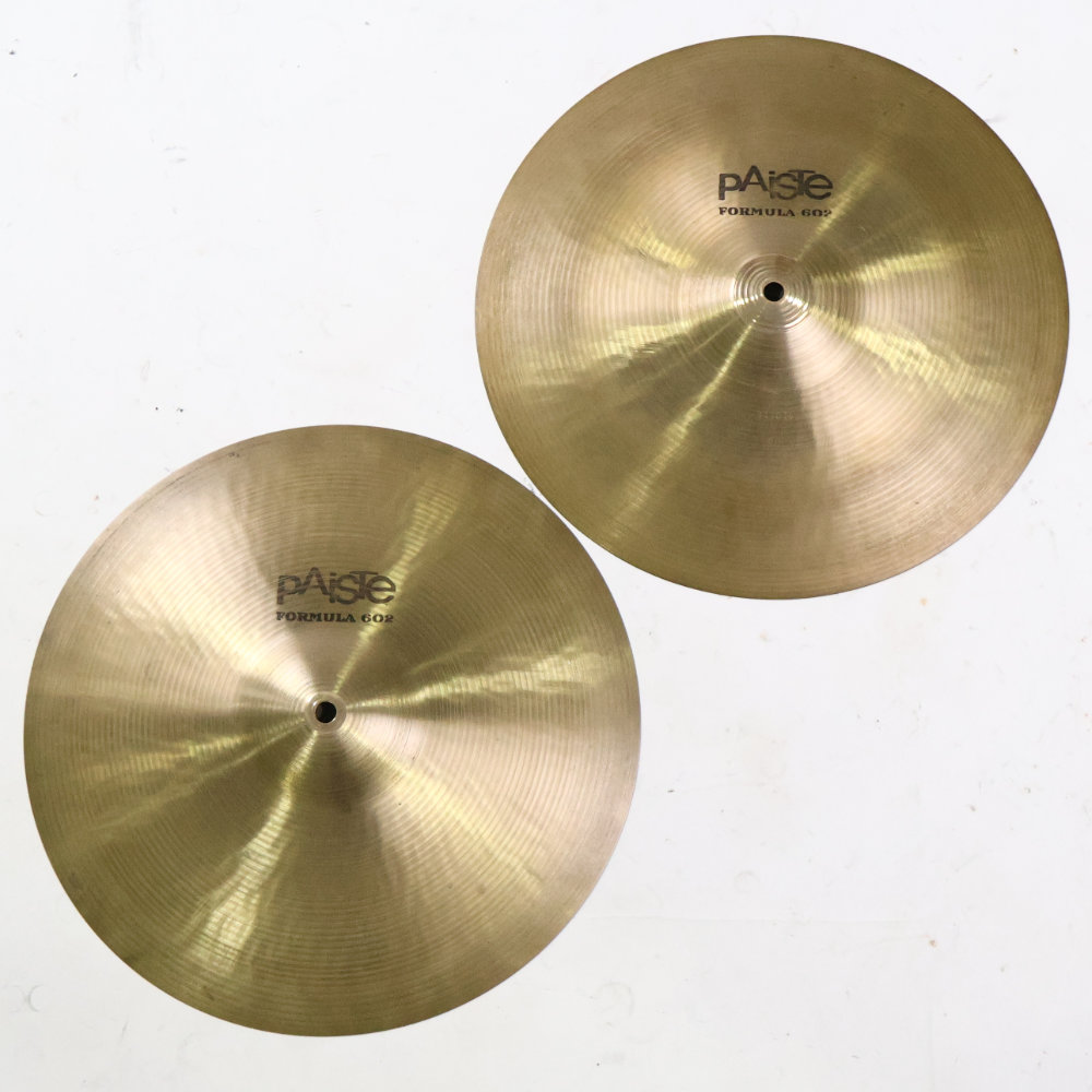 【中古】 ハイハットシンバル パイステ PAISTE Formula 602 14インチ ペア 1970s ビンテージシンバル