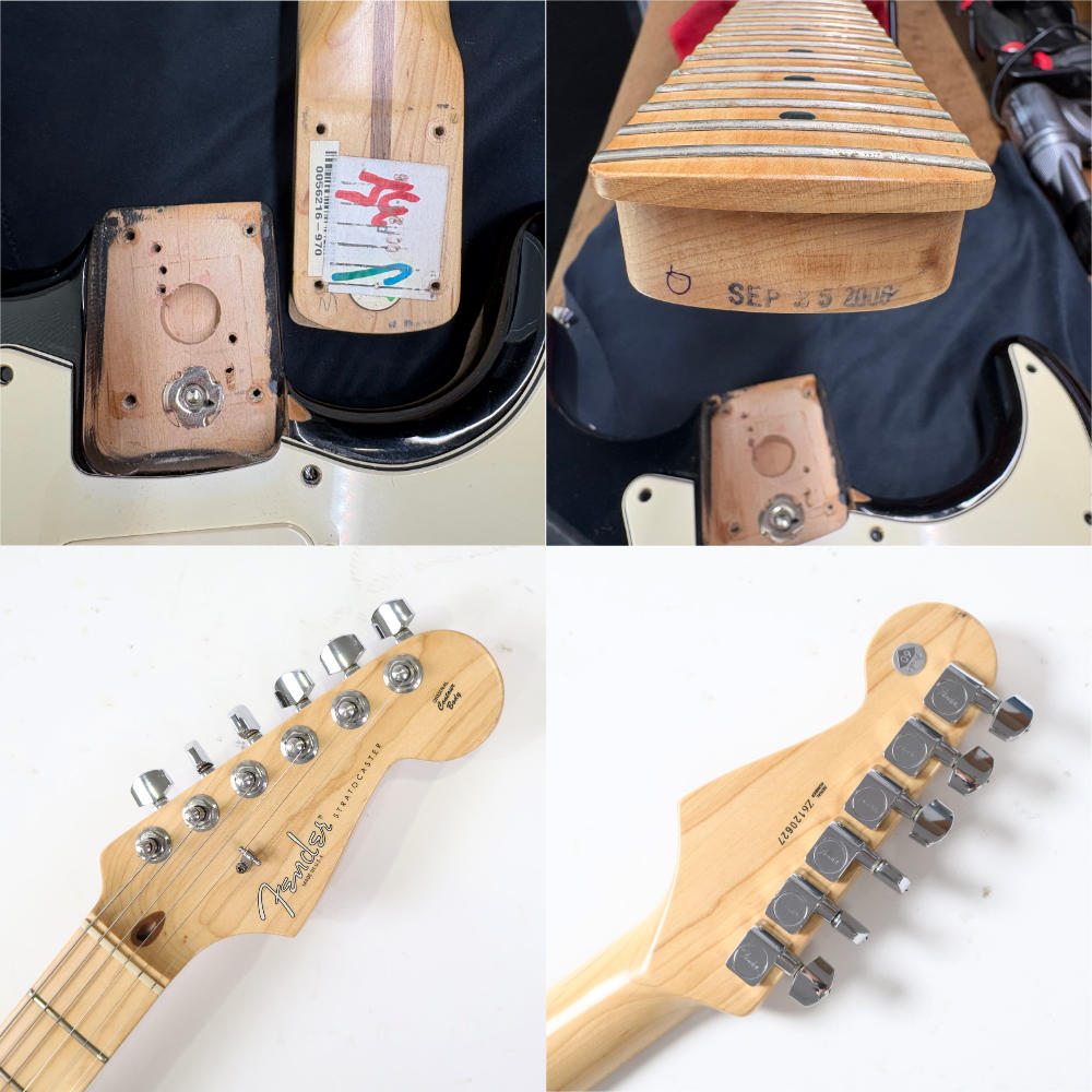 【中古】 Fender フェンダー AMERICAN STRATOCASTER BLACK 2006年製 AMERICAN STANDRD ストラトキャスター エレキギター 詳細画像
