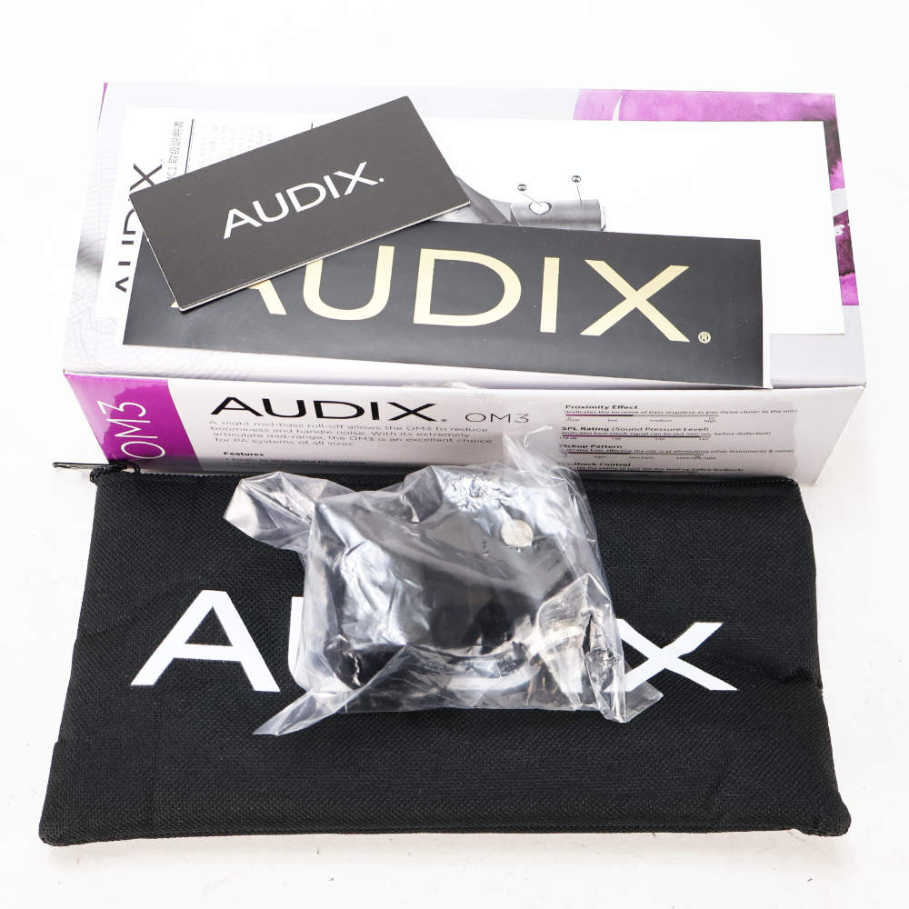 【中古】 AUDIX OM3 ボーカル用ダイナミックマイク オーディックス 付属品画像