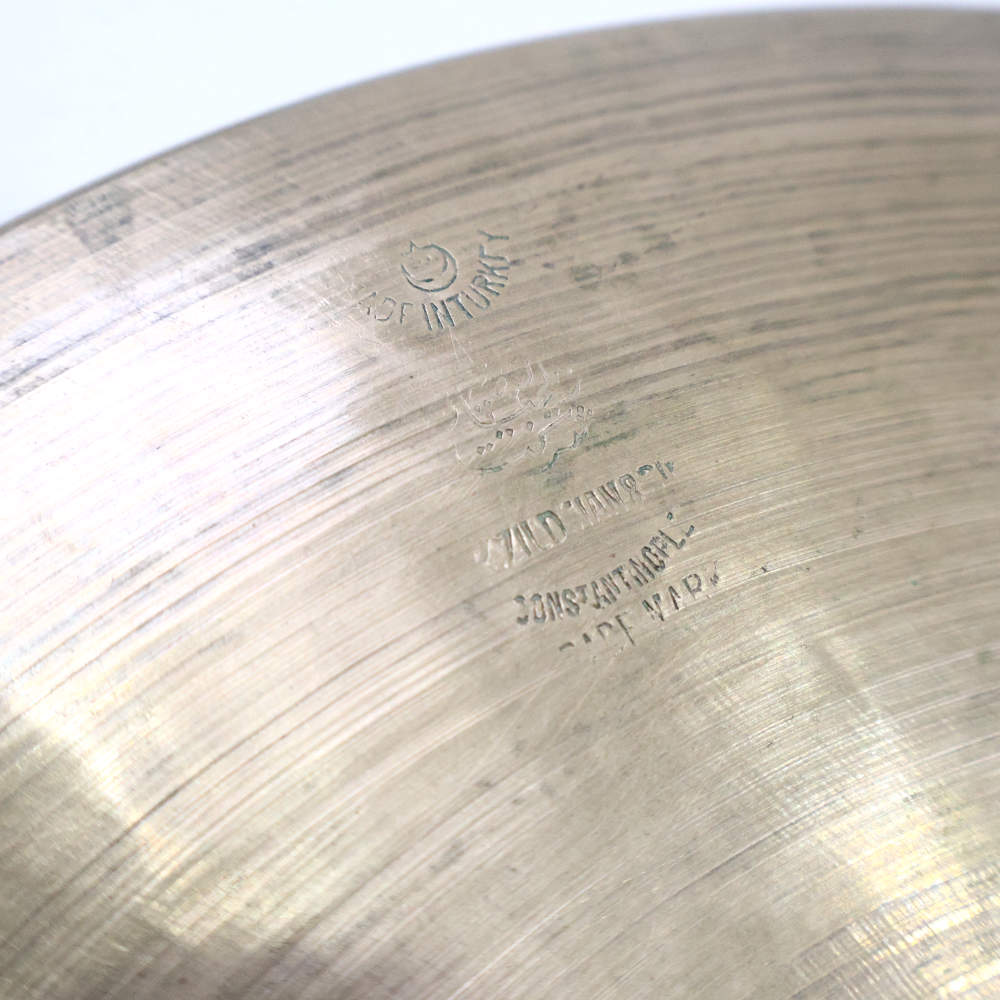 【中古】 合わせシンバル ジルジャン ZILDJIAN K Zildjian CONSTANTINOPLE 約12.6インチ ペア ビンテージシンバル ロゴ画像1