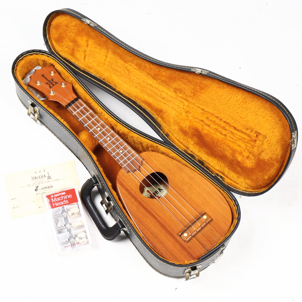【中古】 ウクレレ ソプラノウクレレ Koaloha PineApple Ukulele Mahogany Neck KSM-01 2004年製 ギアペグへ交換あり コアロハ パイナップル型 マホガニーネック MADE IN HAWAII ハワイ製 ケース