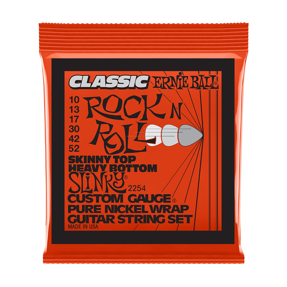 ERNIE BALL 2254 10-52 Skinny Top HEAVY BOTTOM SLINKY CLASSIC ROCK N’ ROLL PURE NICKEL アーニーボール ピュアニッケル