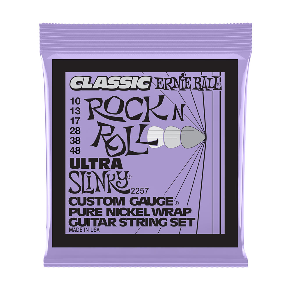 ERNIE BALL 2257 10-48 Ultra SLINKY CLASSIC ROCK N’ ROLL PURE NICKEL アーニーボール ピュアニッケル