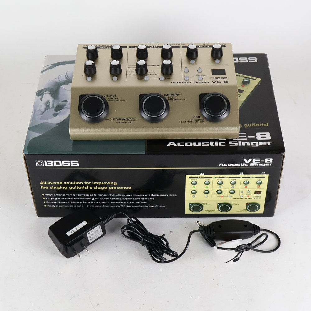 【中古】 BOSS VE-8 Acoustic Singer ギター＆ボーカル用エフェクター