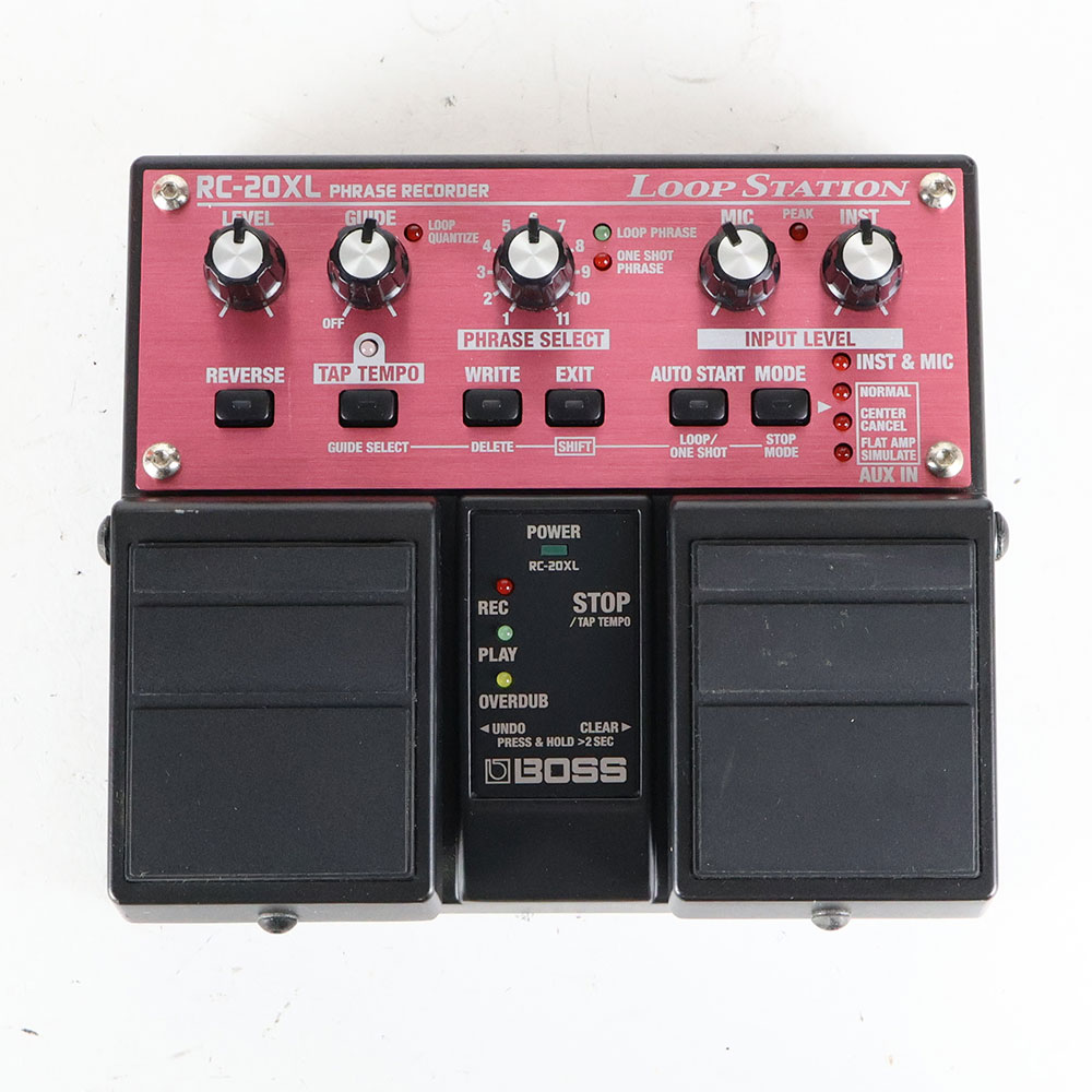 【中古】ルーパー エフェクター BOSS RC-20XL Loop STATION ギター、ボーカル フレーズレコーダー 正面