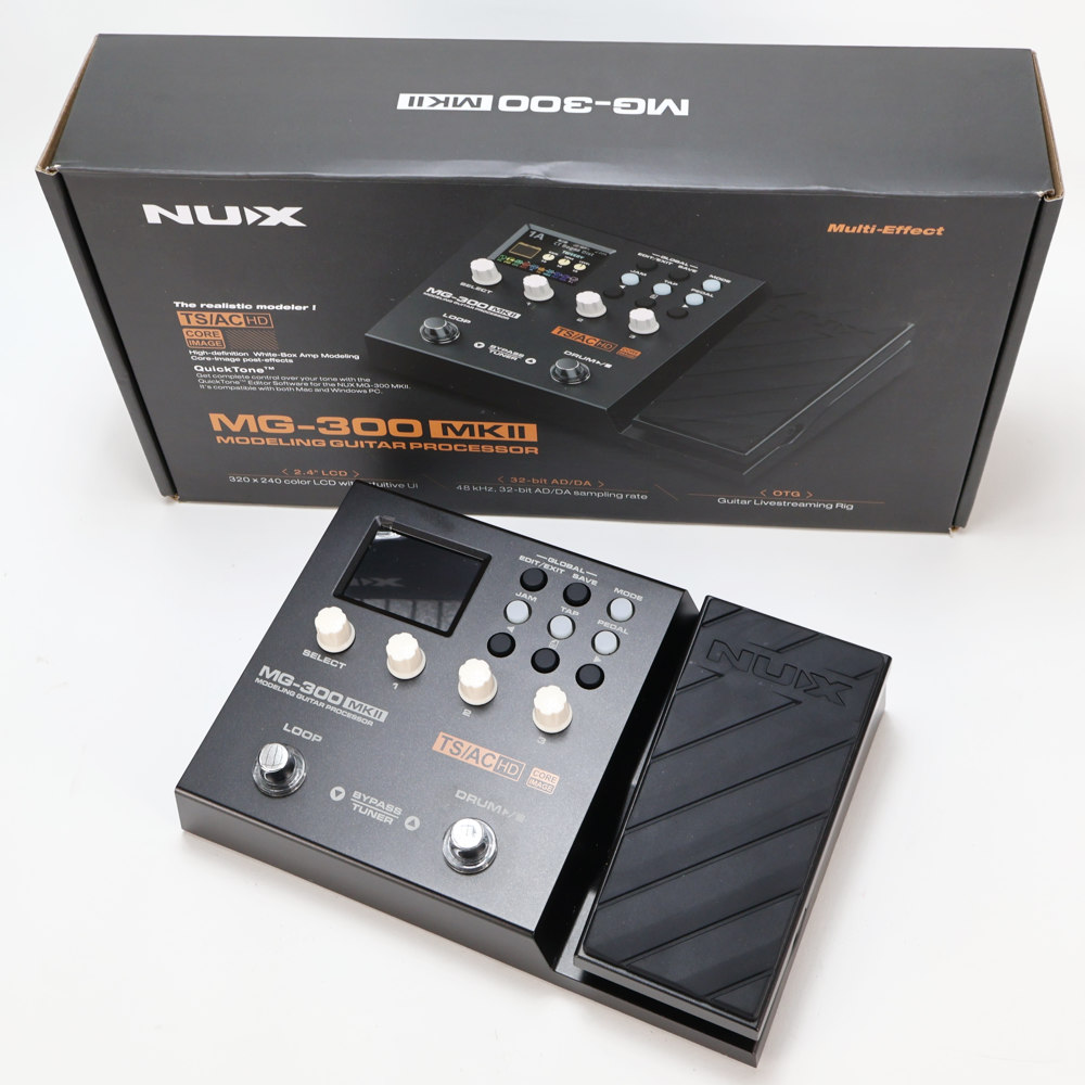【中古】 NUX ニューエックス MG-300 MKII アンプモデラー マルチエフェクター ギターエフェクター