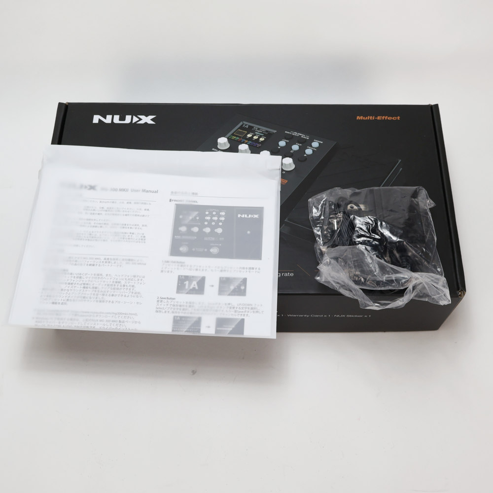【中古】 NUX ニューエックス MG-300 MKII アンプモデラー マルチエフェクター ギターエフェクター 付属品