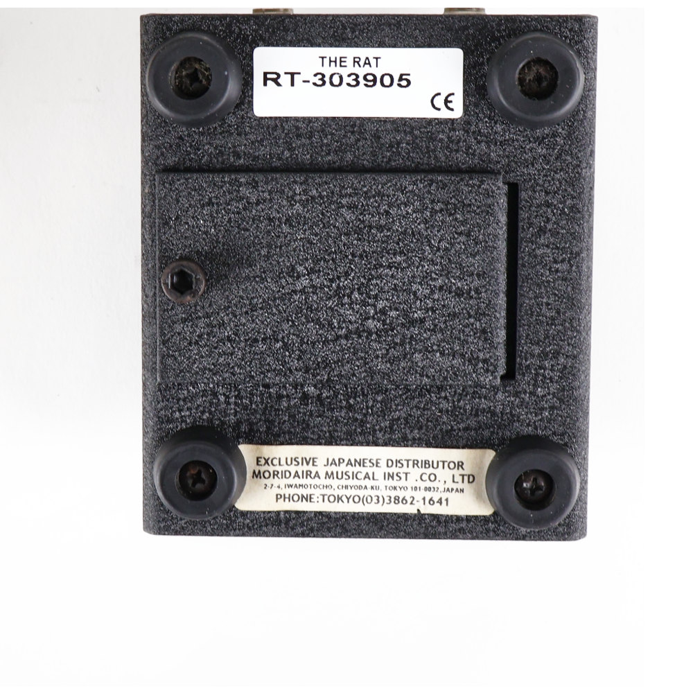 【中古】 ディストーション PROCO RAT2 エフェクター プロコ ラット RAT スラントボディー 3.5mmアダプタージャック 裏面