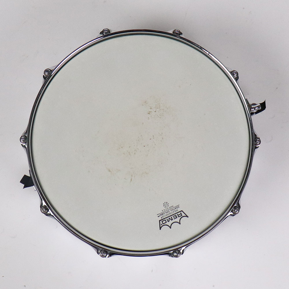 【中古】 スネアドラム パール Pearl SensiTone Steel Custom Alloy 14x6.5 スチールシェル 打面