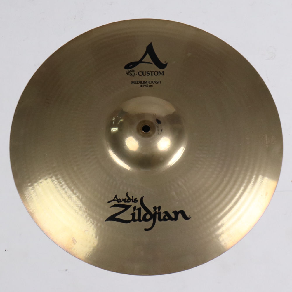 【中古】クラッシュシンバル ジルジャン ZILDJIAN A CUSTOM MEDIUM CRASH 18インチ
