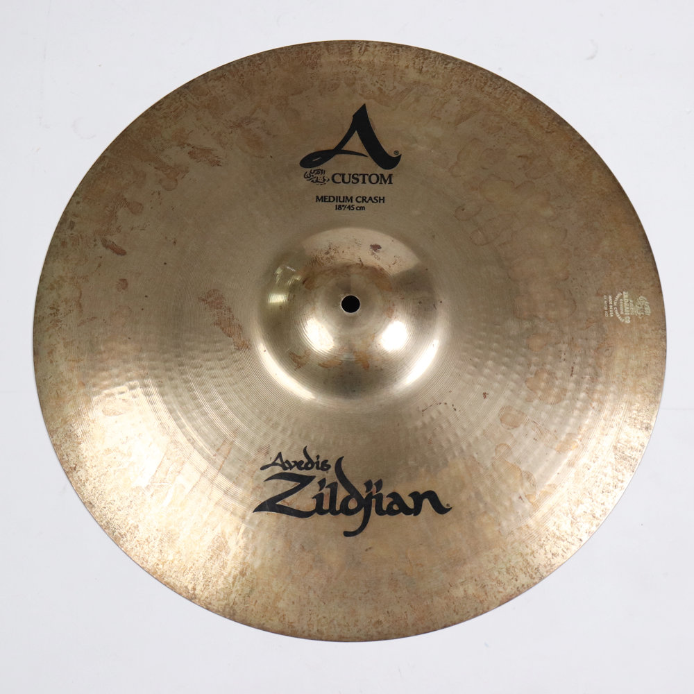 【中古】クラッシュシンバル ジルジャン ZILDJIAN A CUSTOM MIDIUM CRASH 18インチ