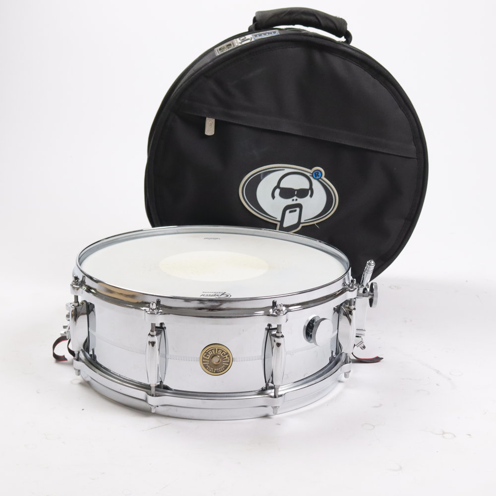 【中古】 スネアドラム グレッチ GRETSCH G-4160M 14x5 Chrome Over Brass ジャパンカスタムオーダーモデル