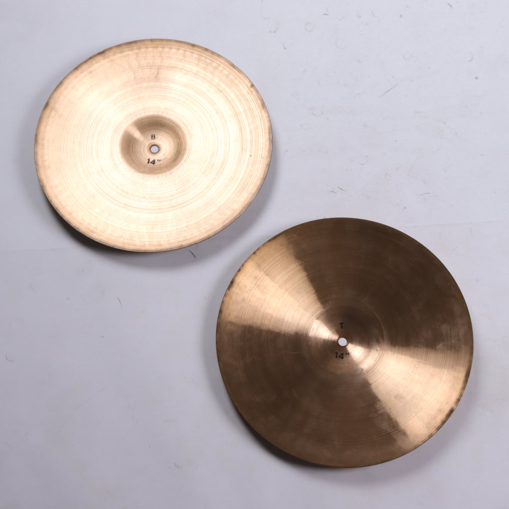 【中古】 ハイハットシンバル パイステ PAISTE 2002 Hi-Hat Pair 14インチ ペア 1970s ビンテージシンバル 裏面画像