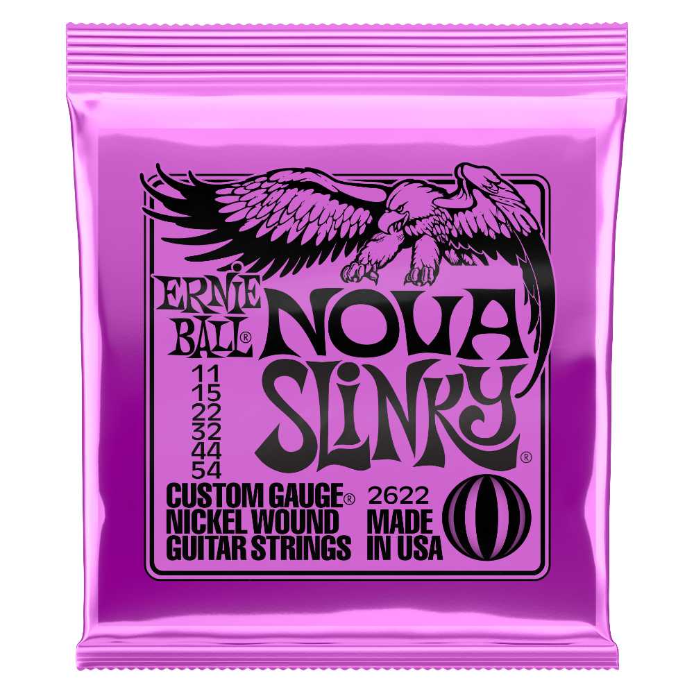 ERNIE BALL アニーボール 2622 NOVA Slinky w/ Wound G 3弦巻弦 Nickel Wound Electric Guitar Strings 11-54 Gauge エレキギター弦