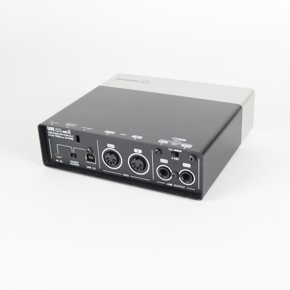 【中古】 オーディオインターフェイス Steinberg UR22mkII スタインバーグ USBオーディオインターフェース UR22 mk2 背面