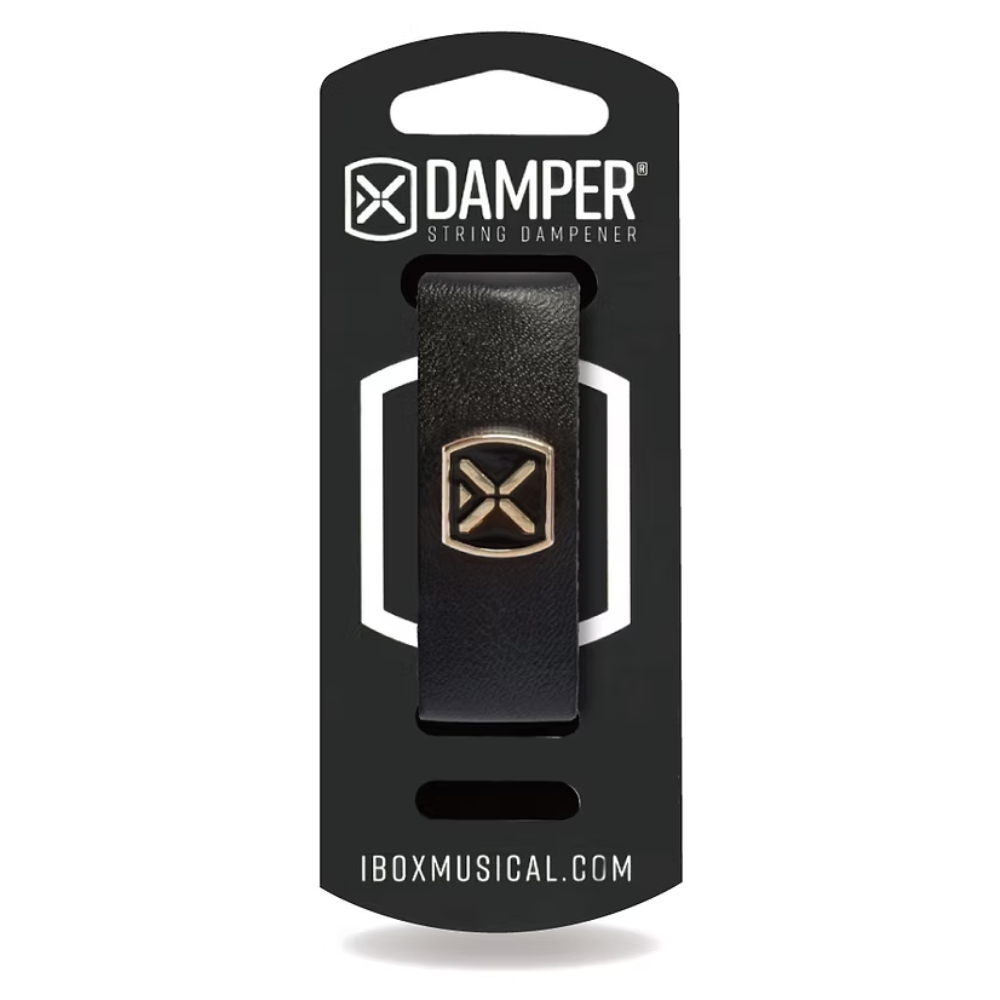 IBOX Musical アイボックスミュージカル STRING DAMPPER DSXL02 BLACK LEATHER EXTRA LARGE FRETWRAP ブラック フレットラップ