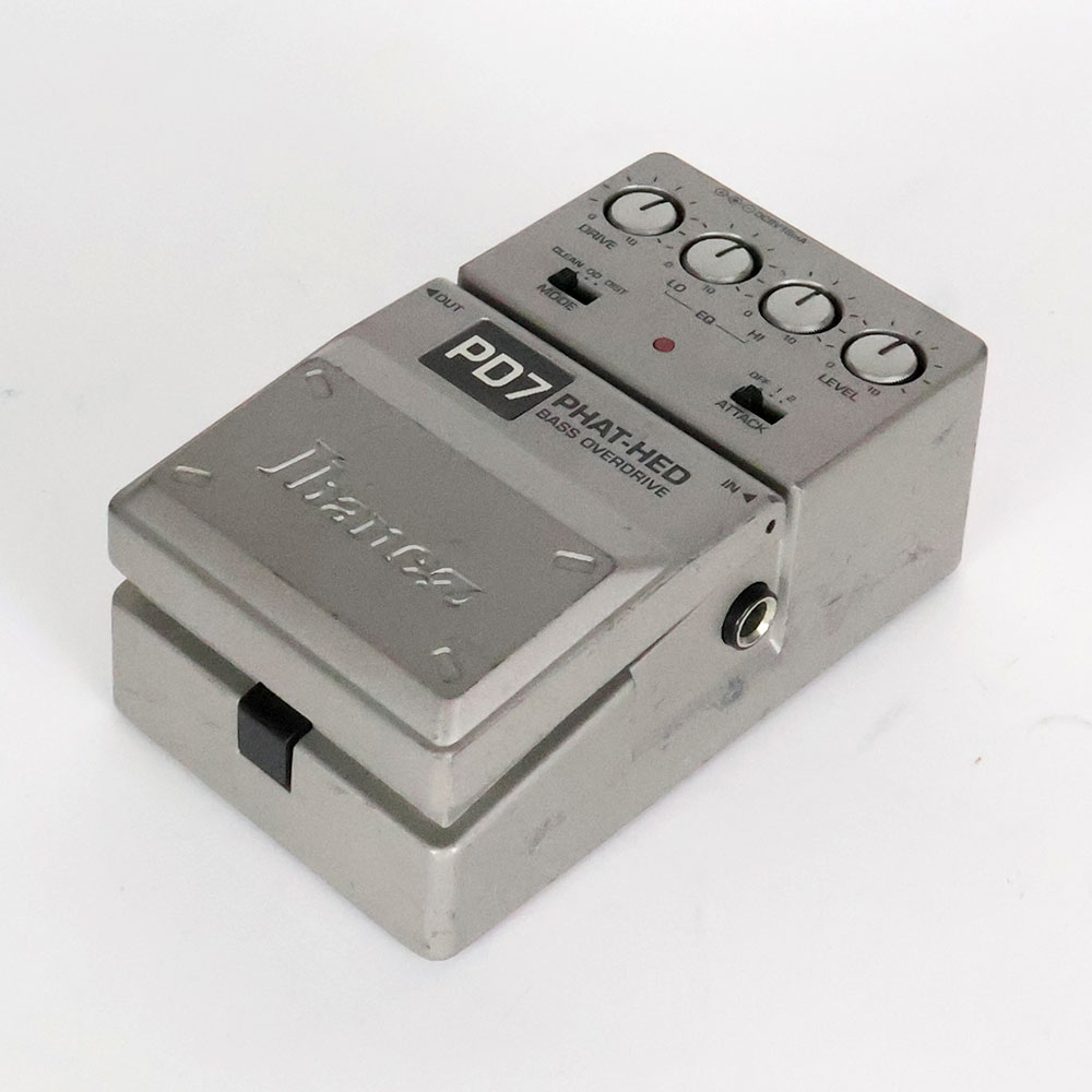 【中古】 ベースオーバードライブ Ibanez PD7 PHAT-HED BASS OVERDRIVE ベースエフェクター 全体