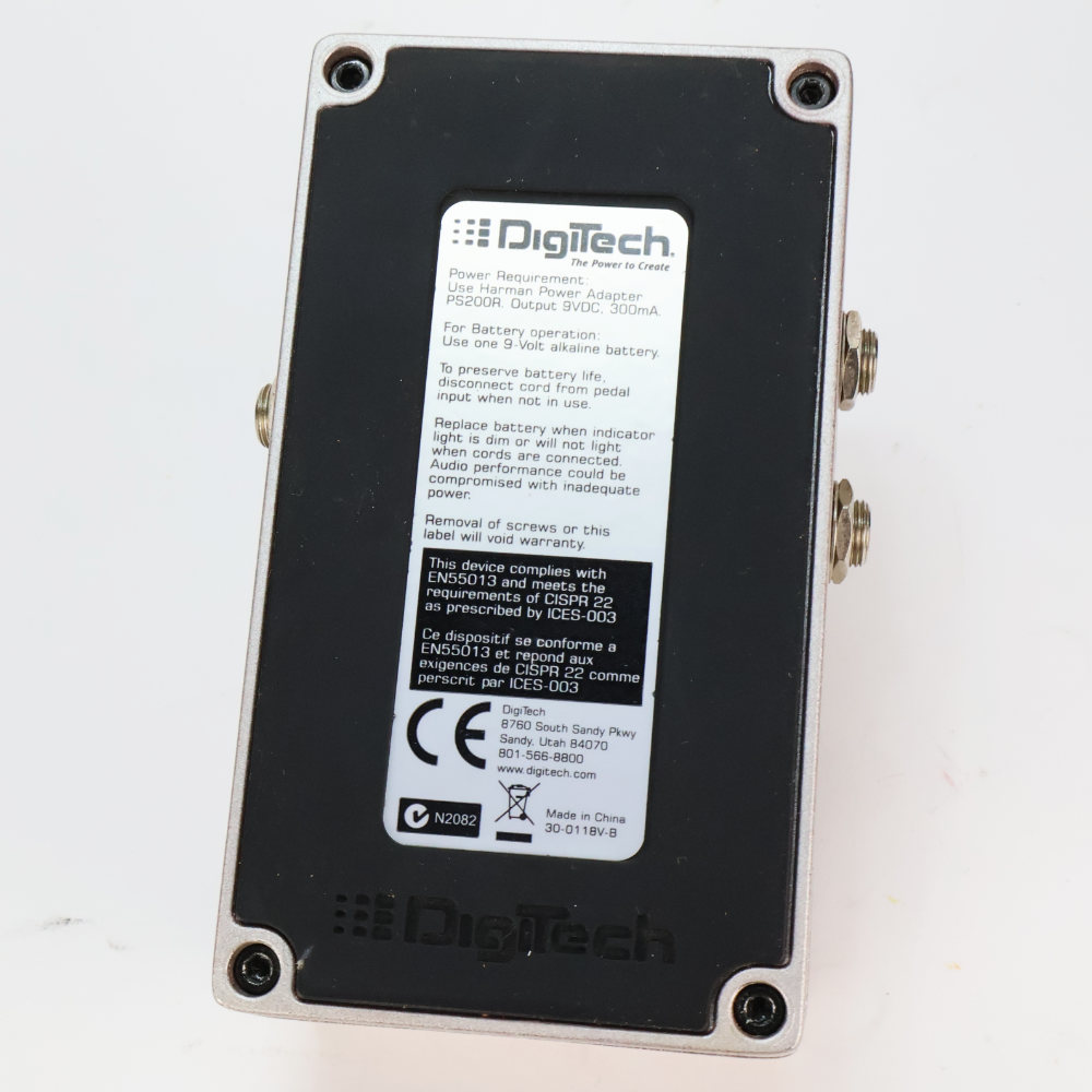 【中古】 DigiTech デジテック GRUNGE ディストーション ギターエフェクター 本体画像 裏