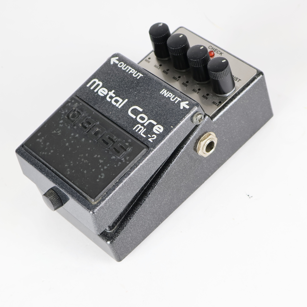 【中古】メタルコア エフェクター BOSS ML-2 Metal Core ハイゲイン ディストーション エフェクター 側面