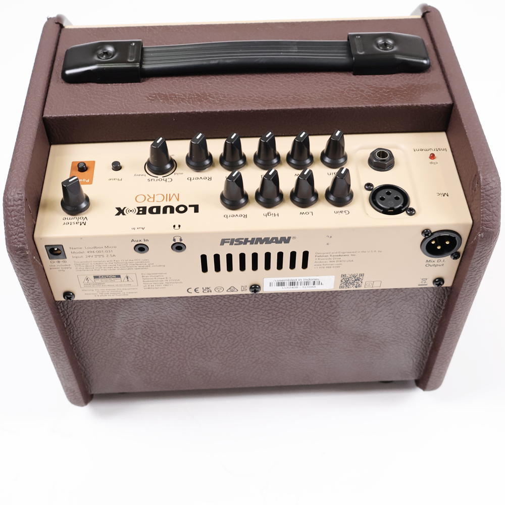 【中古】 Fishman Loudbox Micro Amplifier アコースティックギター用アンプ フィッシュマン ラウドボックスマイクロ 背面