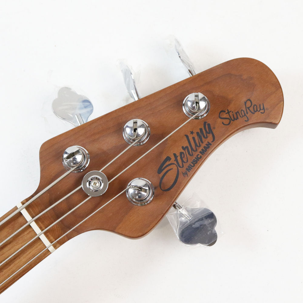 【訳あり】Sterling by MUSICMAN StingRay RAY34-ASH-M2 LTD アッシュ材ボディー ナチュラルカラー メイプル指板 日本限定モデル アウトレット ヘッド