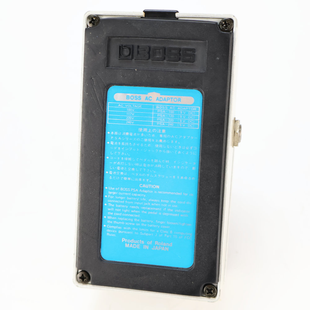 【中古】 デジタルディレイ エフェクター BOSS DD-3 Digtal Delay  MADE IN JAPAN ギターエフェクター ディレイ 本体画像 裏