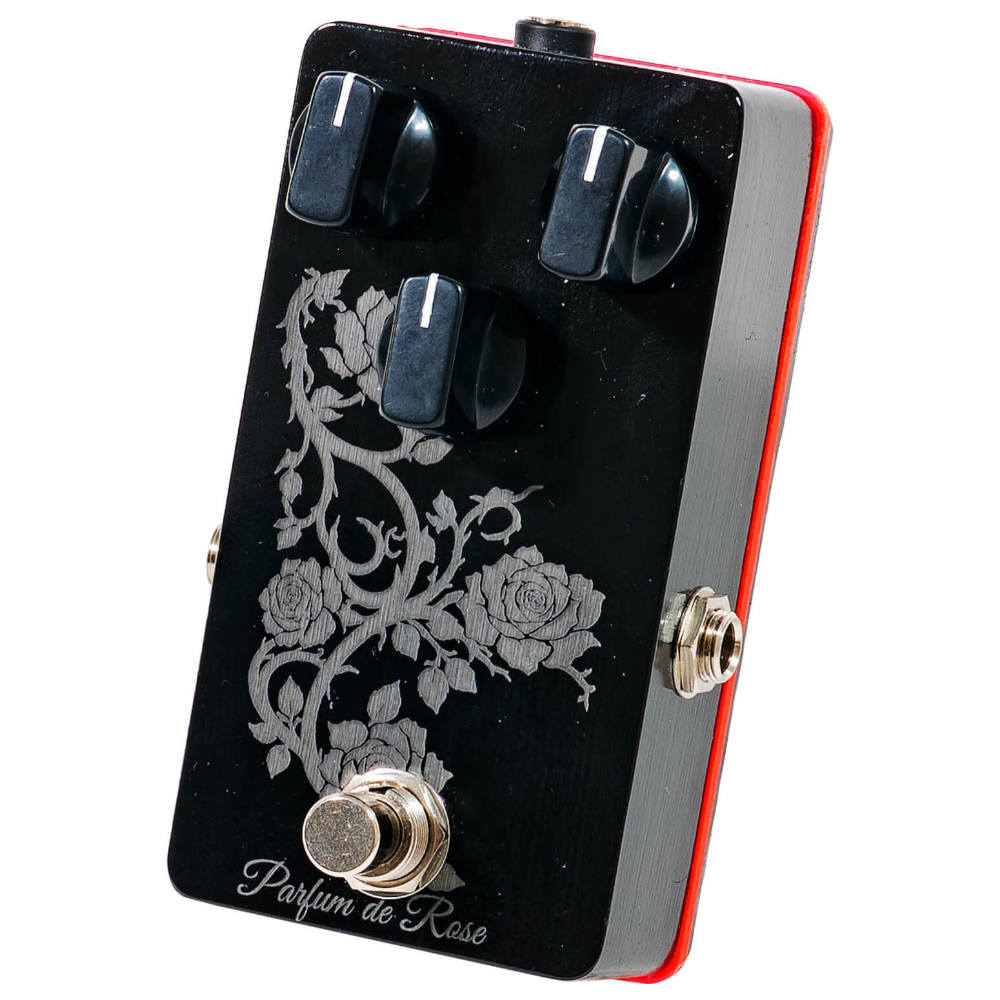 Electric Town Exit エレクトリックタウンエグジット Parfum de Rose HIZAKI SIGNATURE MODEL オーバードライブ ギターエフェクター 斜めアングル画像