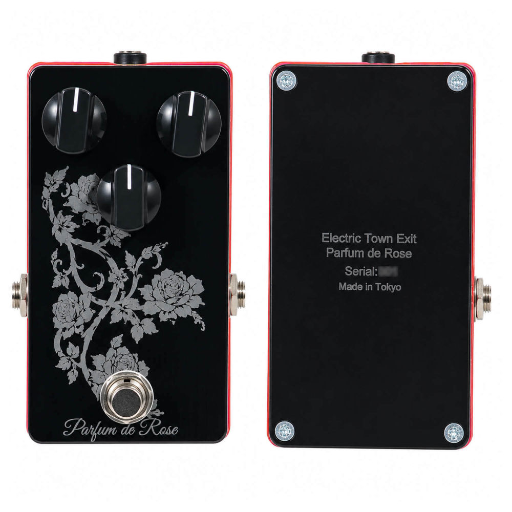 Electric Town Exit エレクトリックタウンエグジット Parfum de Rose HIZAKI SIGNATURE MODEL オーバードライブ ギターエフェクター トップボトム画像