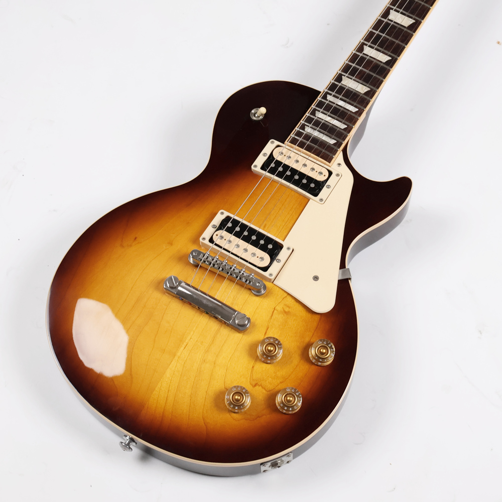 【中古】 エレキギター Gibson Les Paul Classic T 2017 Tobacco Sunburst 2016年製 57 Classic/57 Classic+ピックアップ搭載 ギブソン レスポールクラシック ボディトップ