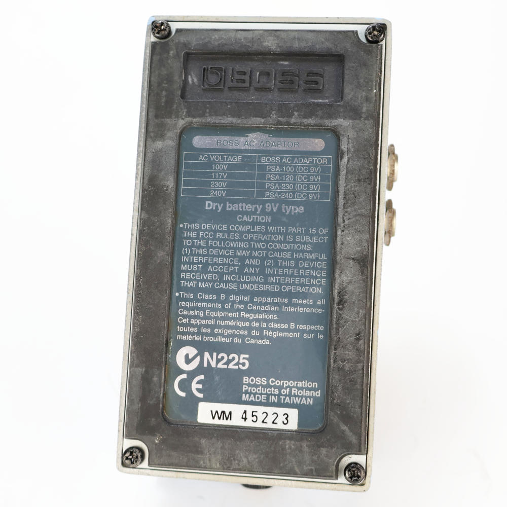 【中古】スーパーコーラス エフェクター BOSS CH-1 Super Chorus ギターエフェクター コーラス 本体画像 裏