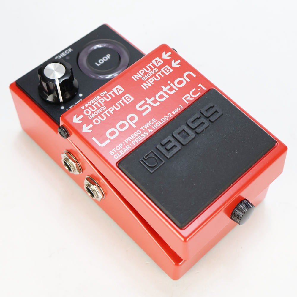 【中古】 ループステーション エフェクター BOSS RC-1 Loop Station ボス ギターエフェクター 本体画像 斜め 2