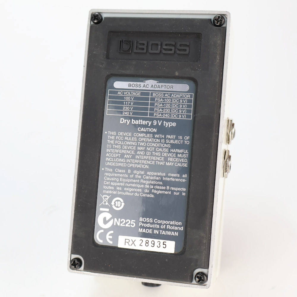 【中古】 クロマチックチューナー エフェクター BOSS TU-2 Chromatic Tuner ペダルチューナー 本体画像 裏