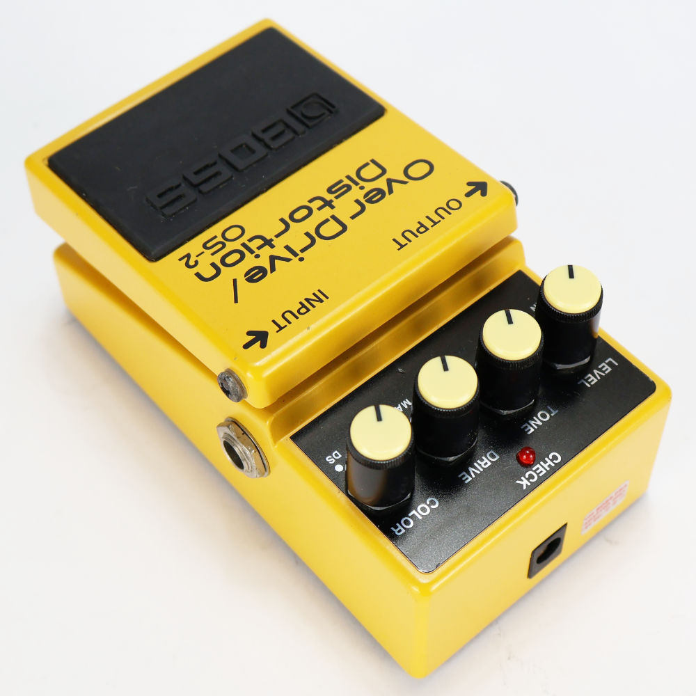 【中古】オーバードライブ ディストーション エフェクター BOSS OS-2 OverDrive Distortion ギターエフェクター 本体画像 斜め