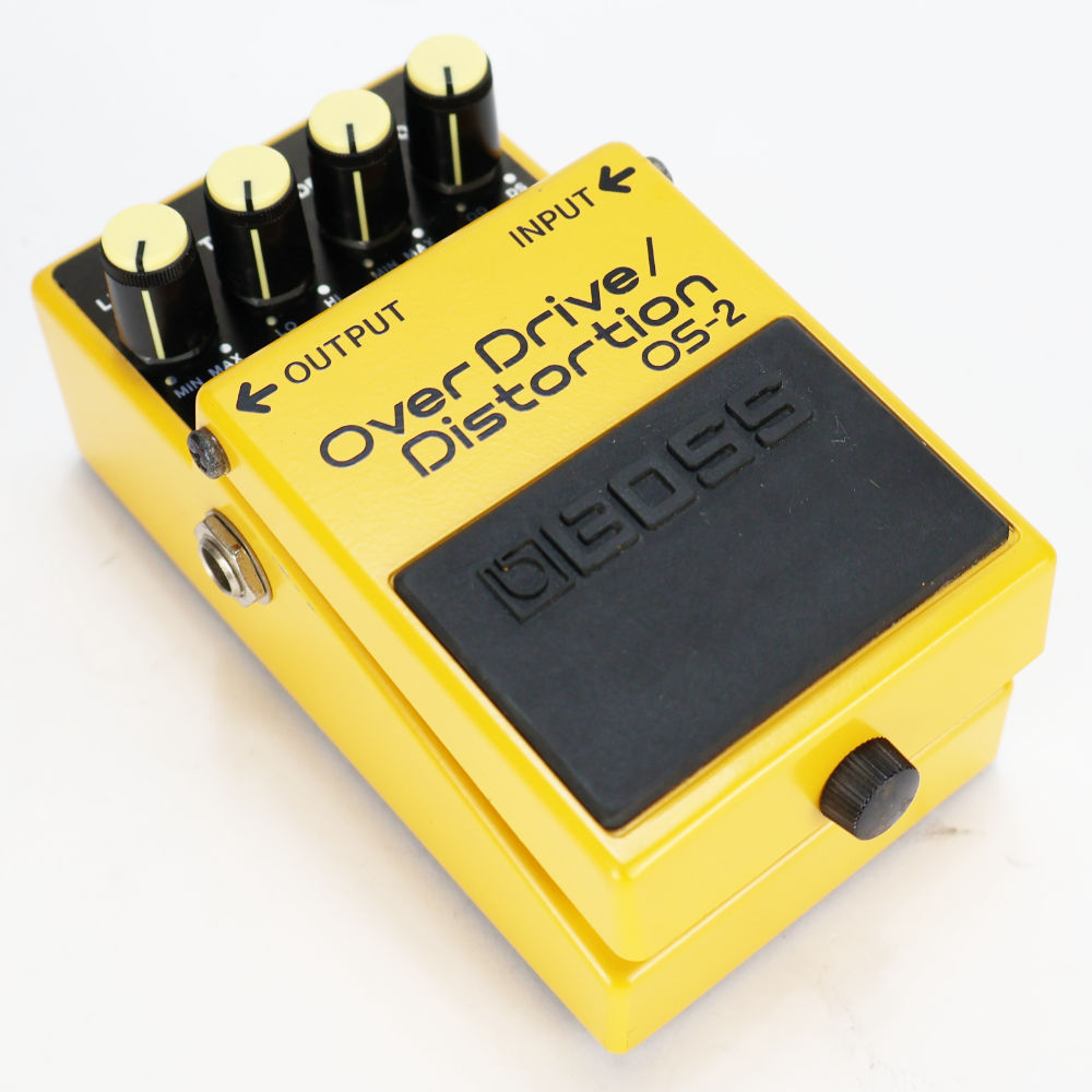 【中古】オーバードライブ ディストーション エフェクター BOSS OS-2 OverDrive Distortion ギターエフェクター 本体画像 斜め 2