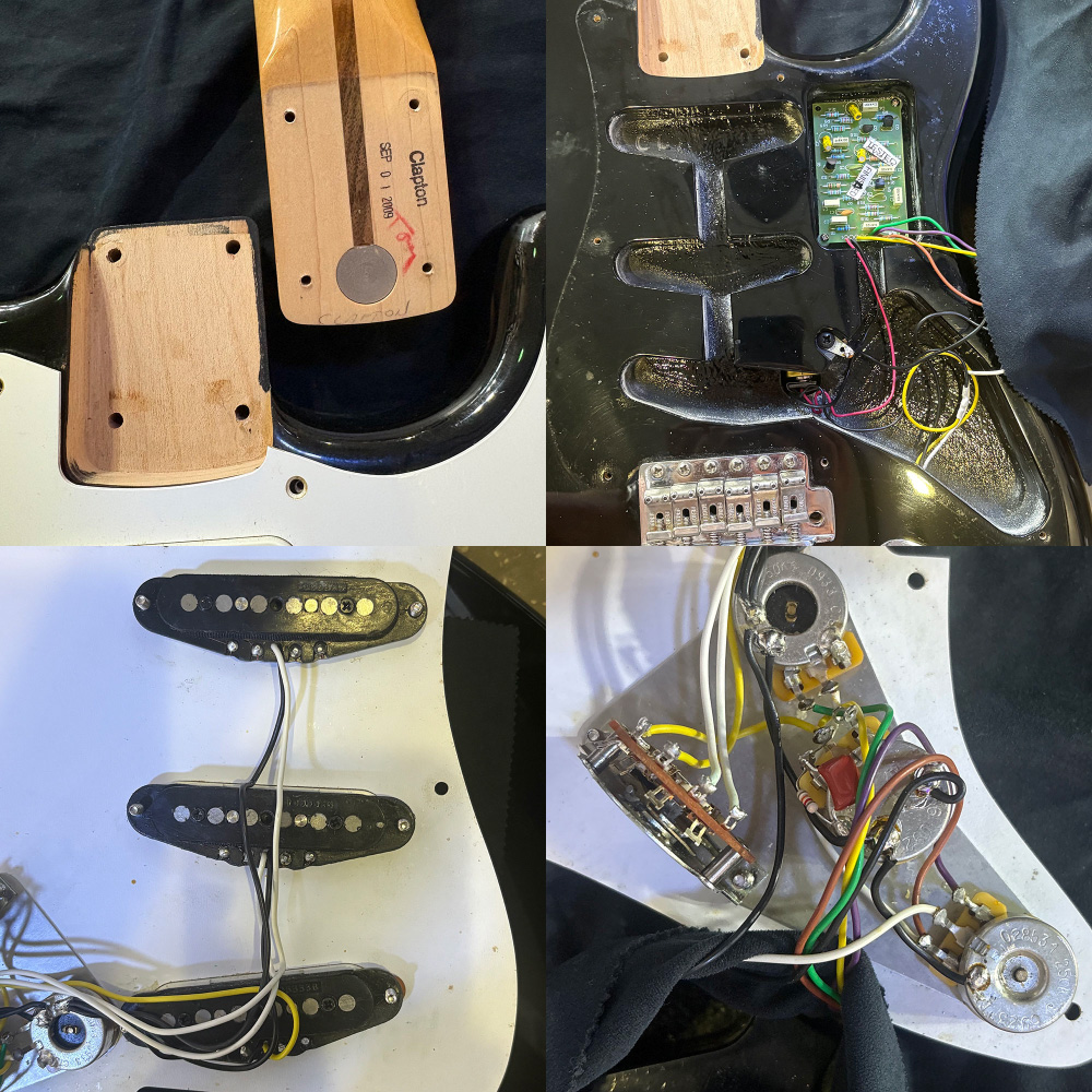 【中古】 エレキギター Fender Custom Shop Eric Clapton Stratocaster Blackie 2009年製 フェンダー カスタムショップ エリック・クラプトンモデル ストラトキャスター ネック、ピックアップ