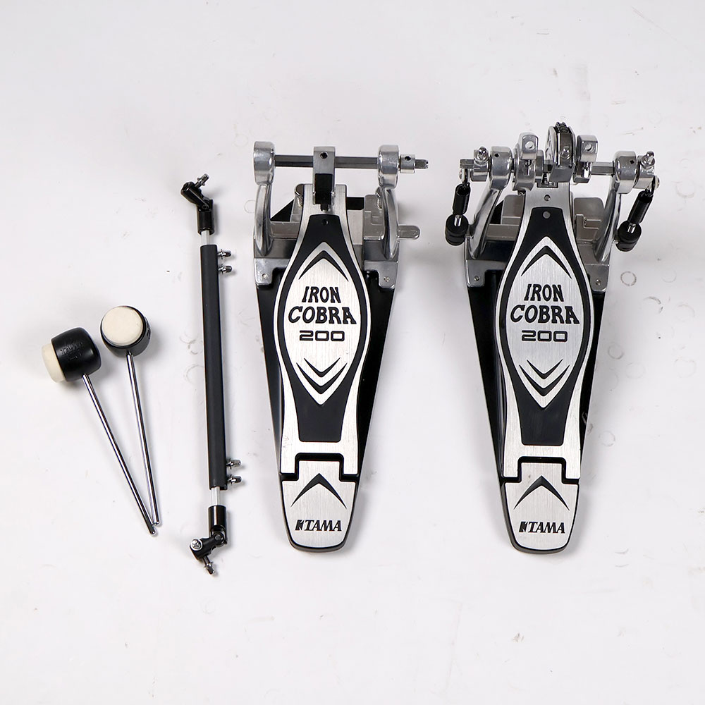 【中古】 ドラムツインペダル タマ TAMA HP200PTW Iron Cobra 200 Twin Pedal Power Glide アイアンコブラ