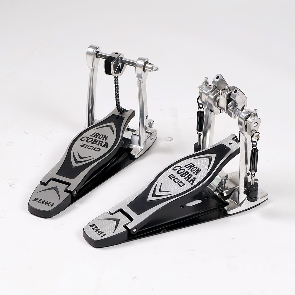 【中古】 ドラムツインペダル タマ TAMA HP200PTW Iron Cobra 200 Twin Pedal Power Glide アイアンコブラ 全体
