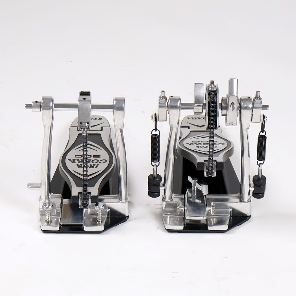 【中古】 ドラムツインペダル タマ TAMA HP200PTW Iron Cobra 200 Twin Pedal Power Glide アイアンコブラ つま先側