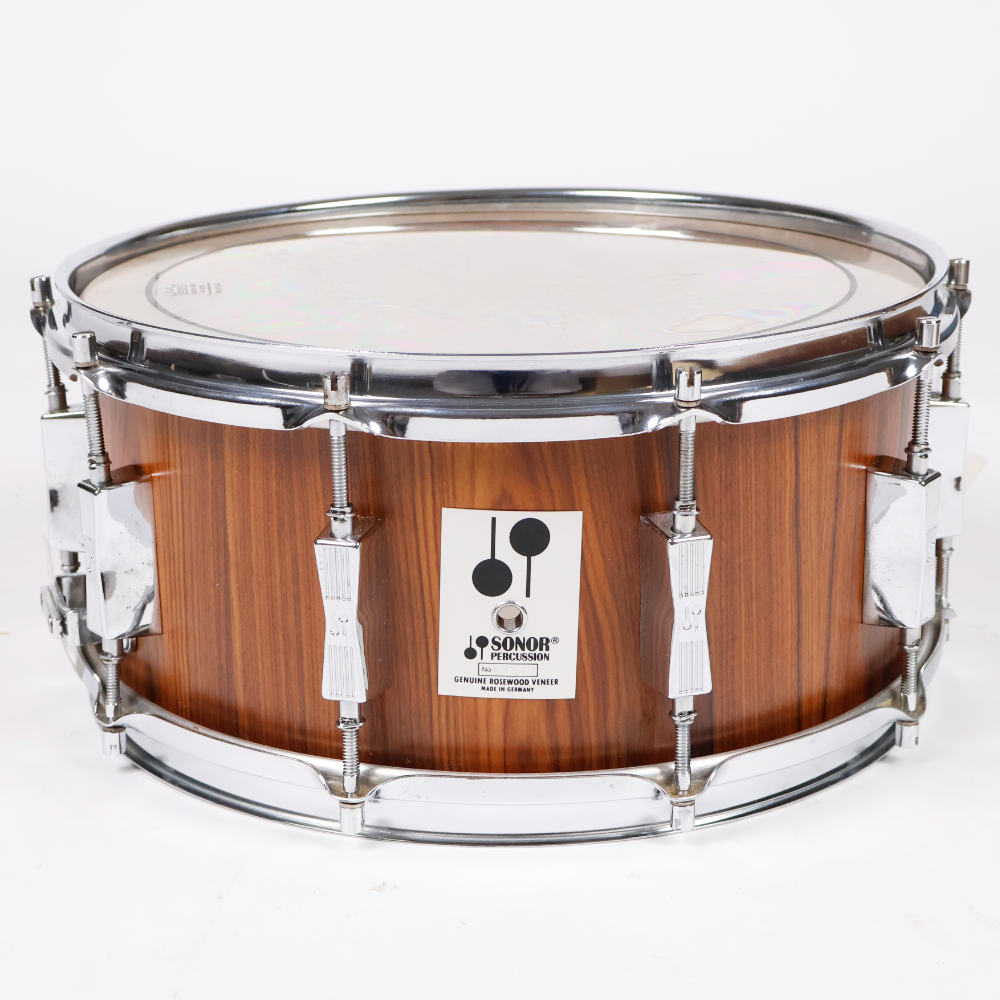 【中古】 スネアドラム ソナー SONOR D-516PA Phonic Series 14×6.5 1987年製 Genuine ROSEWOOD Veneer