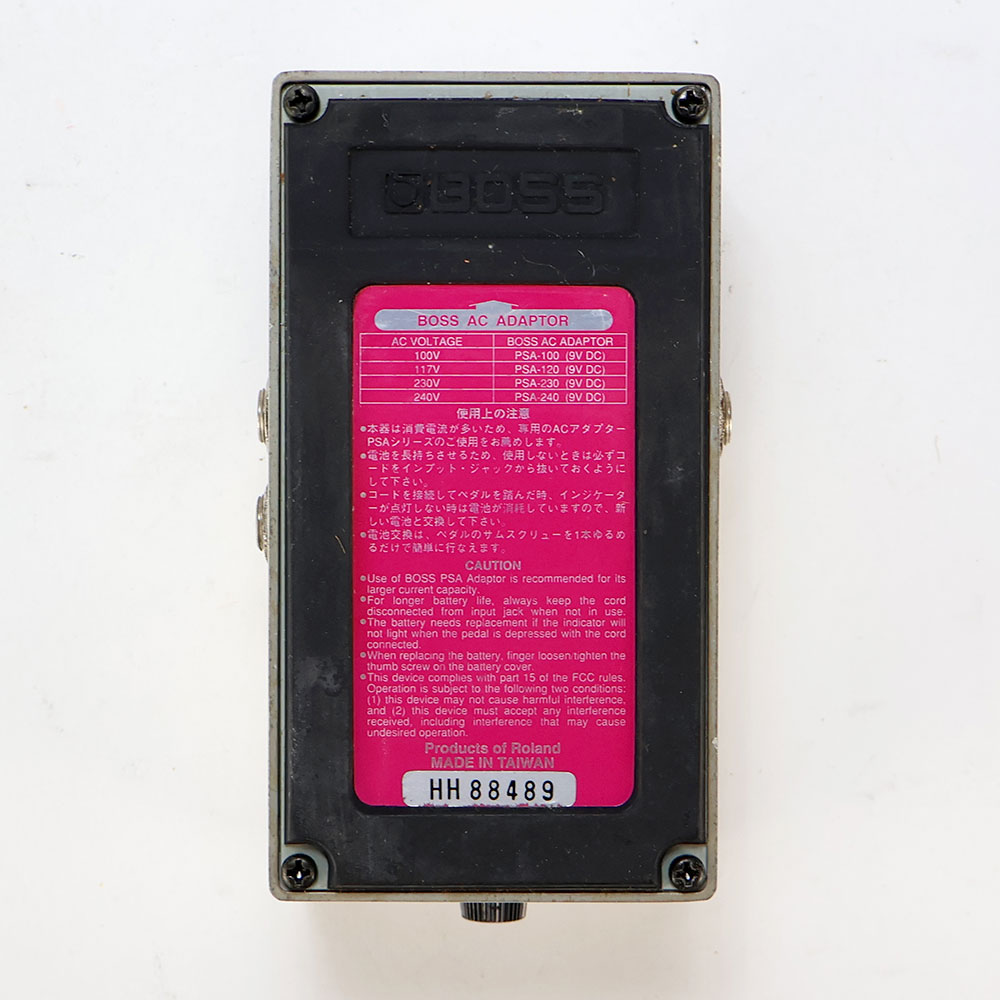 【中古】 デジタルディレイ エフェクター BOSS DD-3 Digtal Delay ギターエフェクター ディレイ 裏面