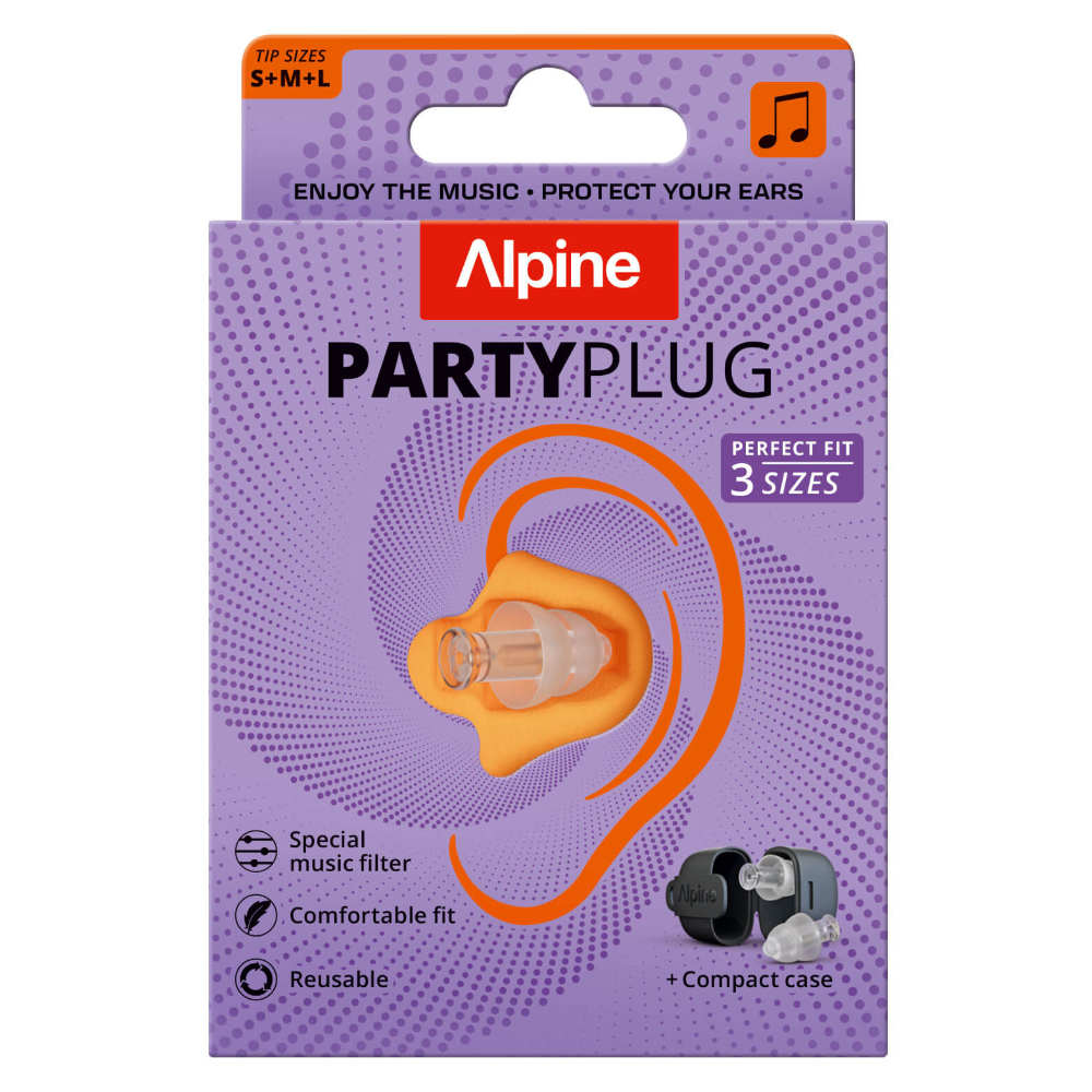 ALPINE HEARING PROTECTION アルパイン PartyPlug 騒音低減性能 Black イヤープラグ パッケージ