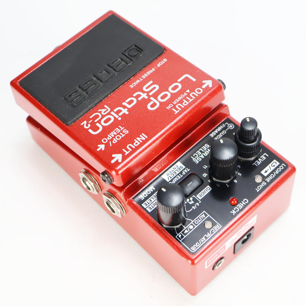 【中古】ループステーション エフェクター BOSS RC-2 Loop Station ギターエフェクター 本体画像 斜め 