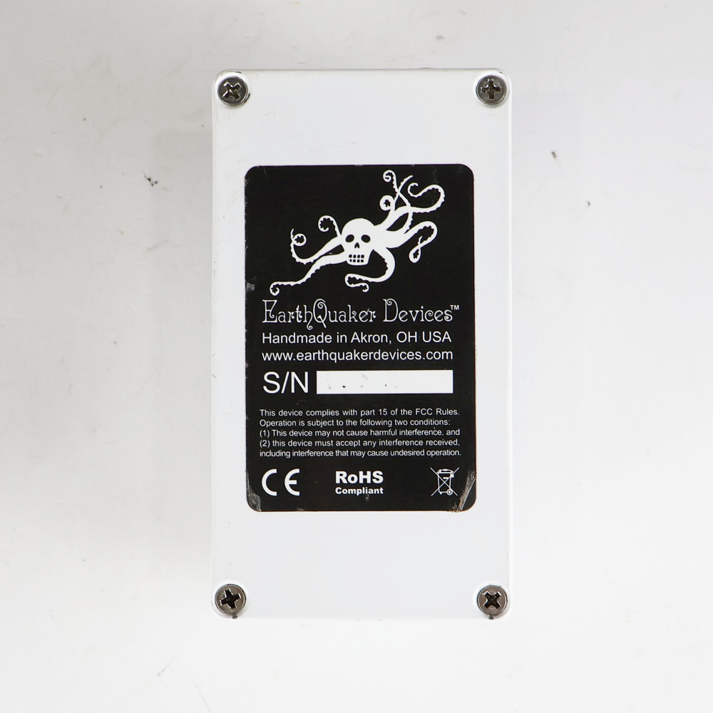 【中古】 EarthQuaker Devices アースクエイカーデバイセス EQD Dispatch Master デジタルディレイ＆リバーブ ギターエフェクター 裏面